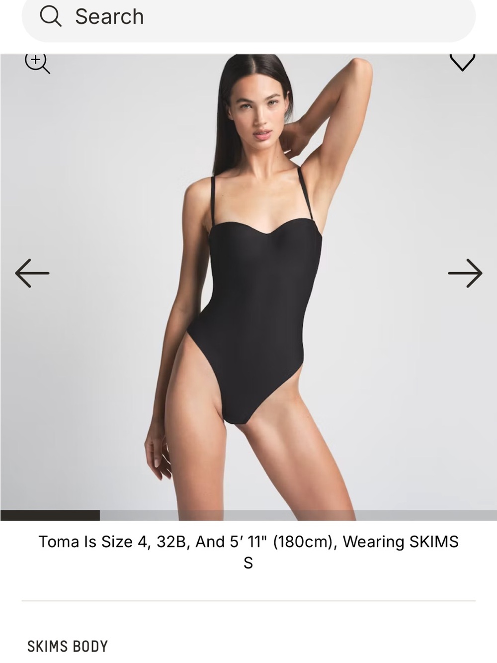 SKIMS Underwire Thong Bodysuit brand new with tags